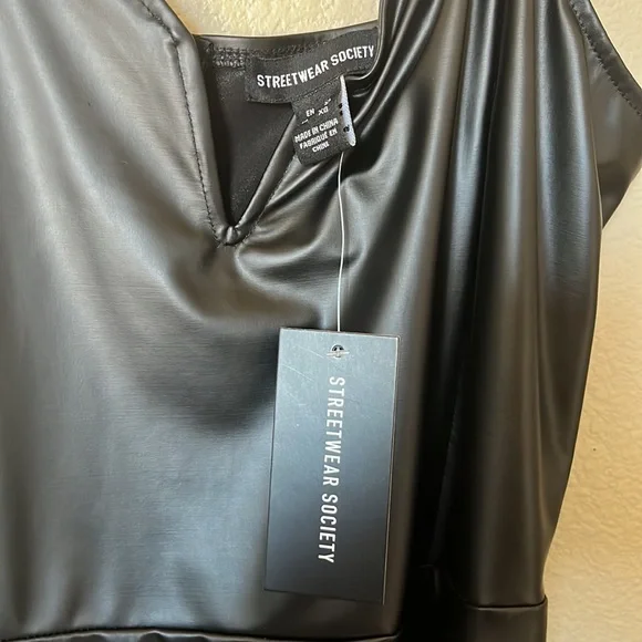BNWT Streetwear Society Black party Dress sz XL - Picture 6 of 8